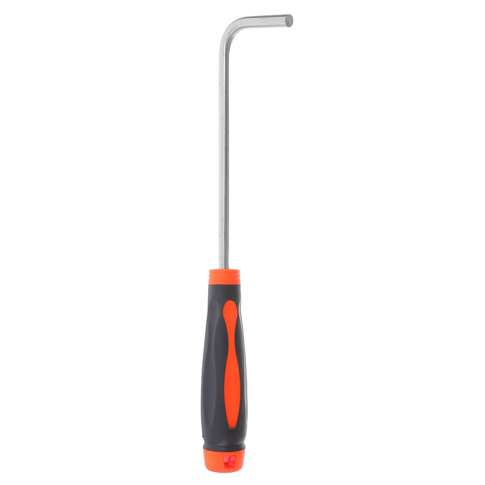 Manhole Cover Hook with Rubber Handle Heavy Duty Door Lifting Rod Roller Shutter Lifte R Stainless Steel Pull Hook for Manhole