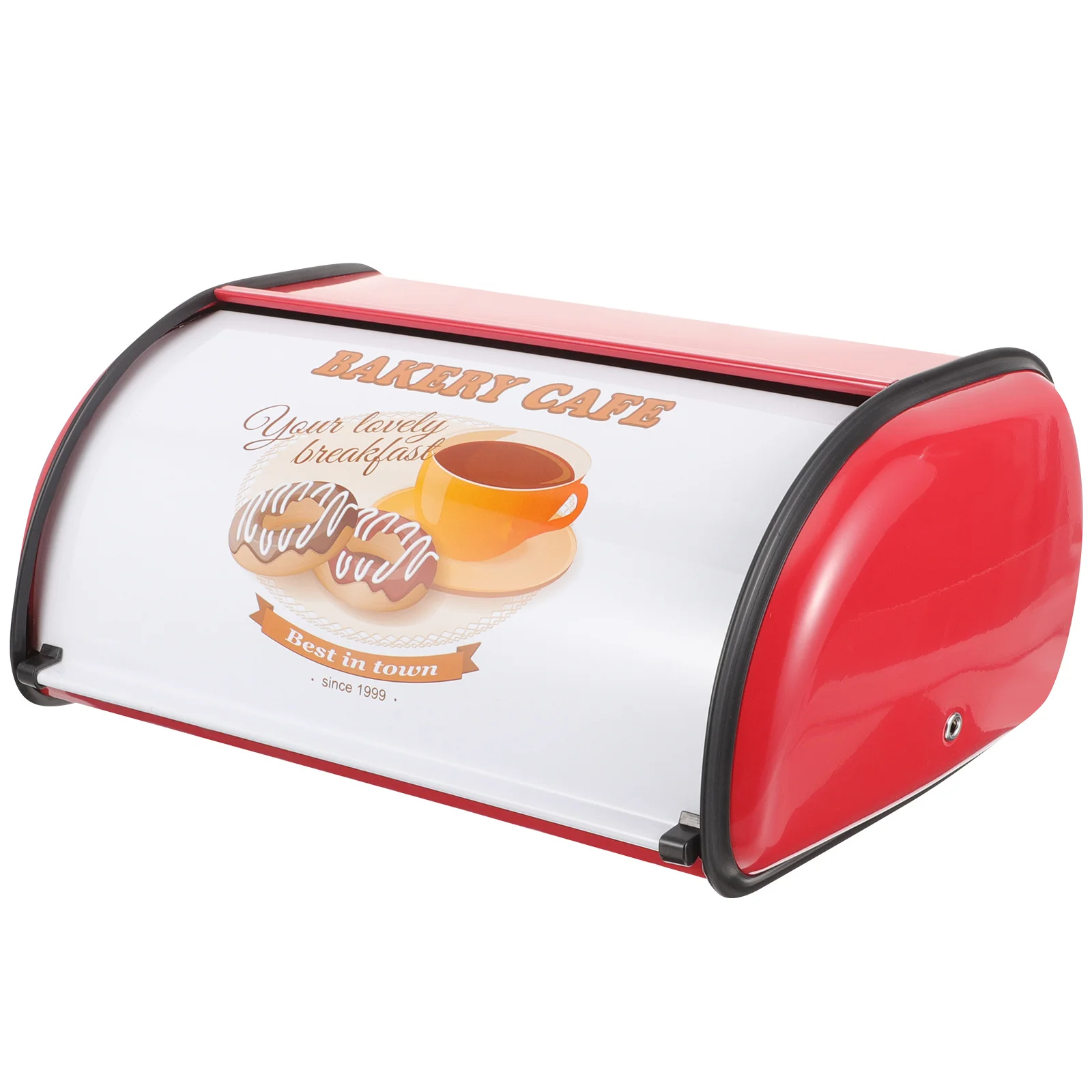 

Large Capacity Metal Bread Box Vintage Style Countertop Storage Organizer for Kitchen Bakery Shop Use Bread Holder Container