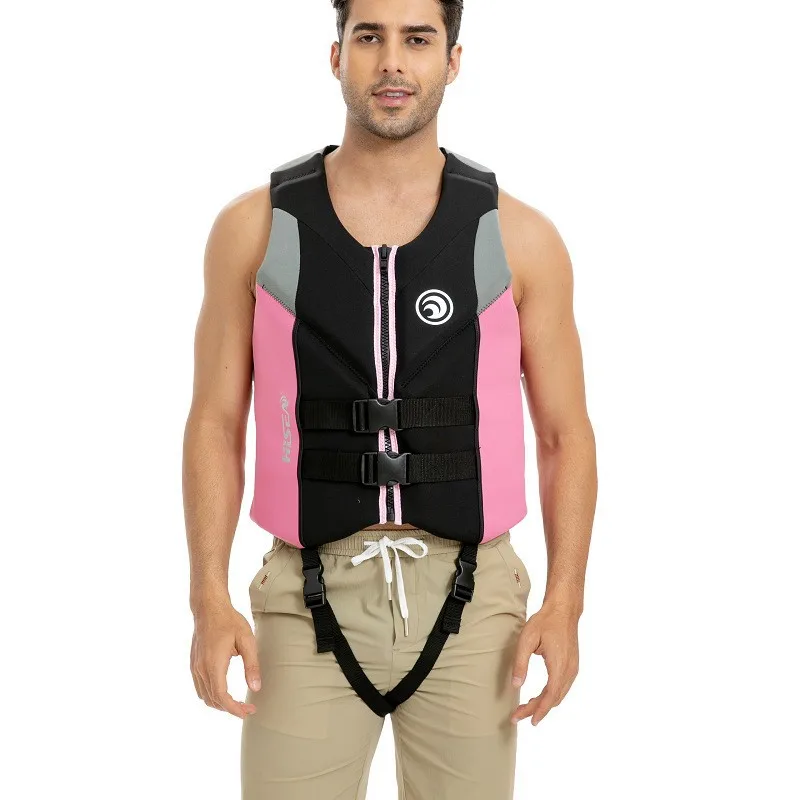 大人ウォータースポーツライフジャケット調節可能な水泳ベストフローティングライフベストカヤックラフティングボートサーフィン安全漂流ジャケット