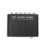 5.1 CH Audio Decoder SPDIF Coaxial to RCA DTS AC3 Optical Digital Amplifier Analog Converte Amplifier HD Audio Rush