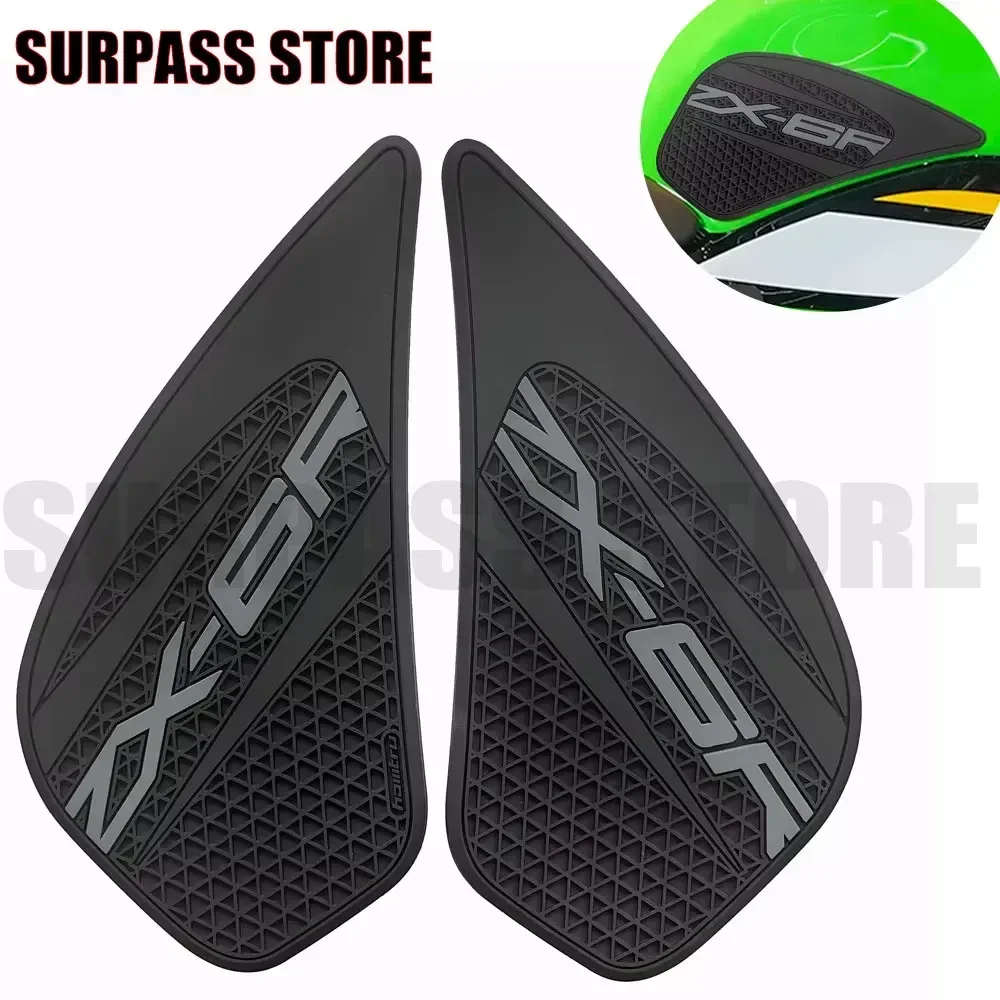 

Motorcycle Side Tank Pad Protection Knee Grip for Kawasaki ZX-6R ZX6R 2009-2016 accessoires moto