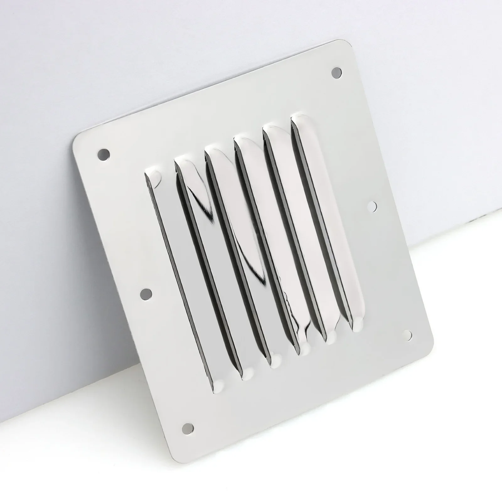 Stainless Steel Square Air Vent Louver Boat Marine Vent Grille Ventilation Louvered Ventilator Grill Cover Marine Hardware