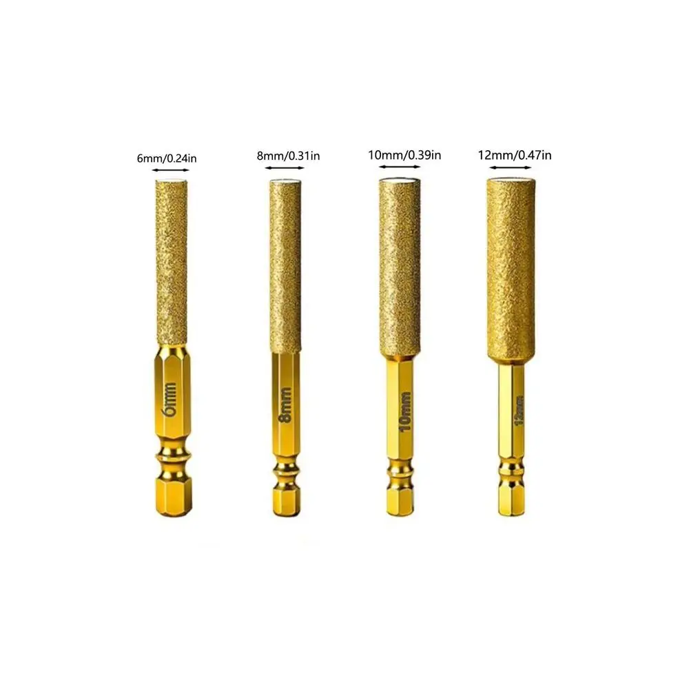 6/8/10/12 مللي متر حجم سداسية عرقوب الأساسية مثقاب الخشب ثقب الحفر الفعال توسيع بلاط الرخام مثقاب الخشب حافة التشذيب