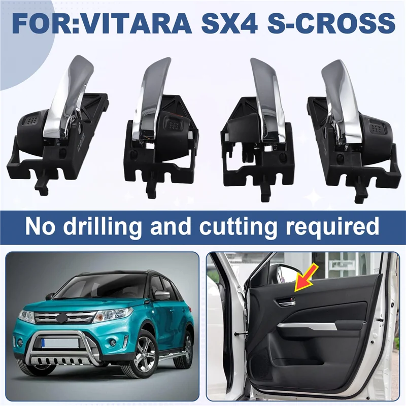NEW-4 قطعة لسوزوكي فيتارا SX4 S-Cross مقبض الباب الداخلي للسيارة 83130-61M10 83110-61M10 #1