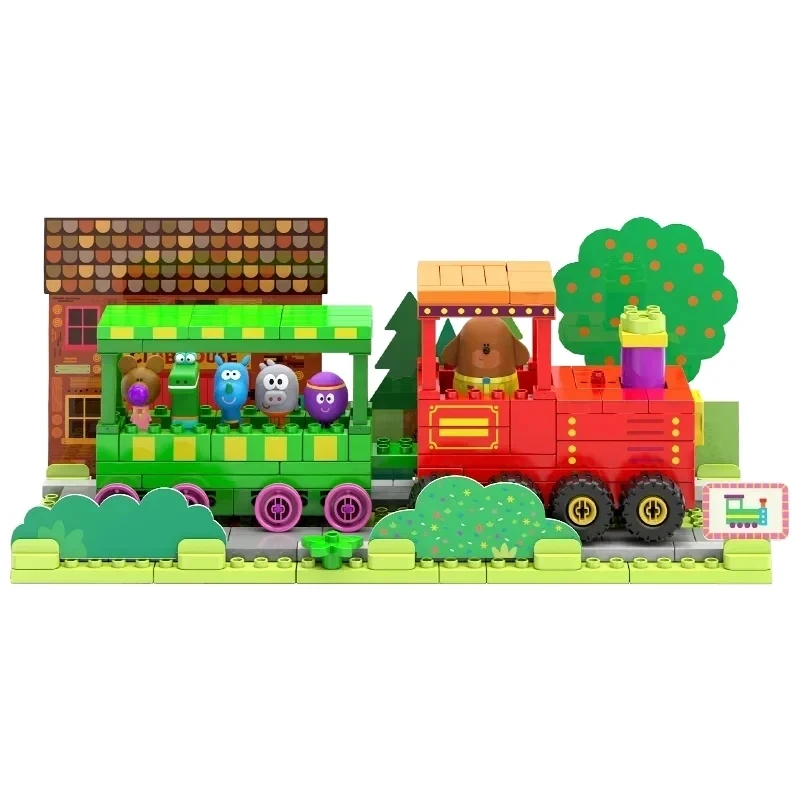 

Hey Duggee Строительные блоки Животное Космическая ракета Модель Школьная головоломка Головоломка Настольное украшение Игрушка Рождественский подарок