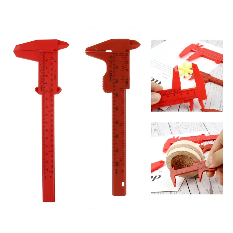 Multi-purpose Depth Caliper Precise Depth Vernier Tool Lightweight Plastic Depth Vernier Caliper for Jewelry Measurement