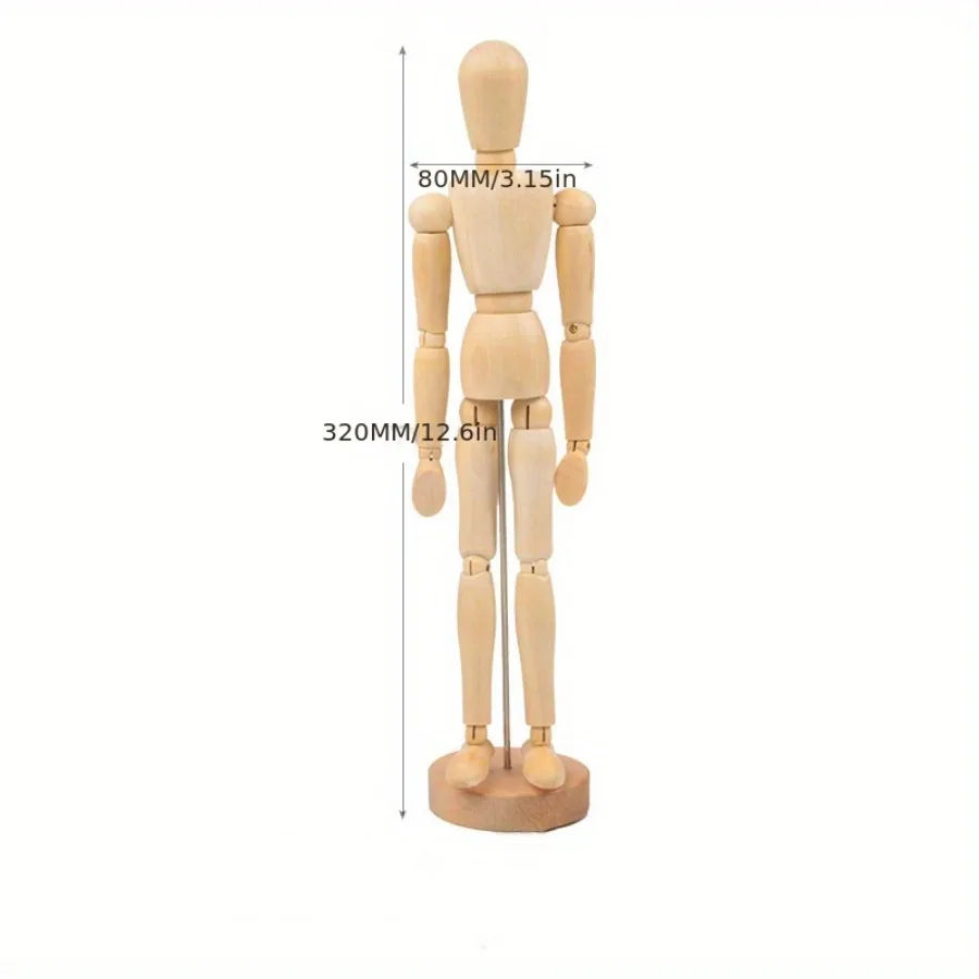 Drawing Sketch Mannequin Model Movable Limbs Wooden Hand Body Draw Action Toys Figures Home Decor Artist Models Jointed Doll