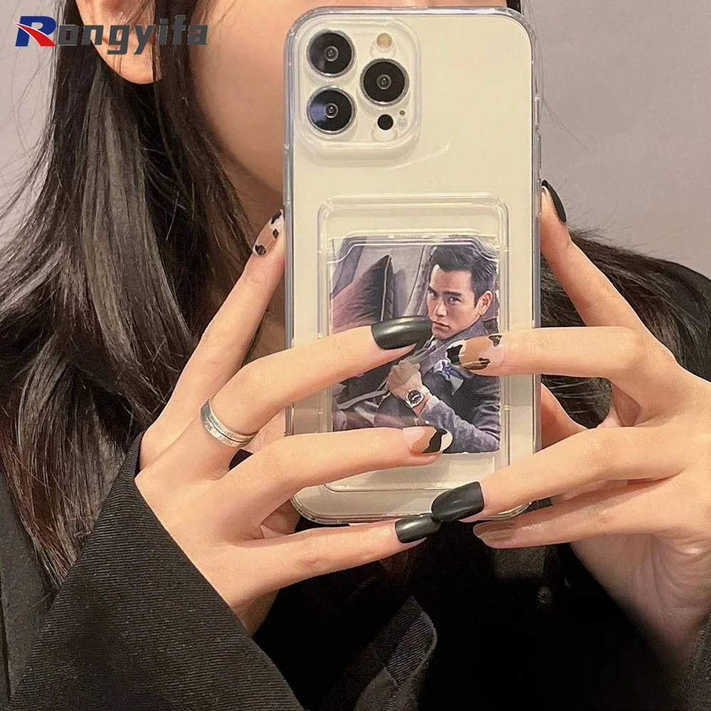 For Xiaomi Redmi A3 13C 12C 11A A1 A2 K70 Pro Note 13 12 Pro Plus 5G 12s Phone Case Transparent Card insert Photo Silicone Cover