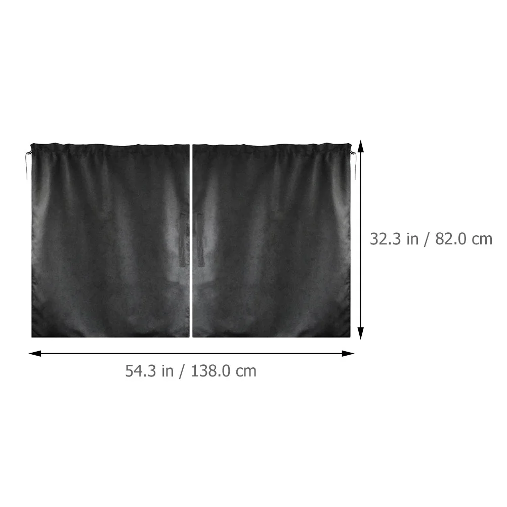 

2Pcs Car Divider Curtain Privacy Shade Durable Pongee Fabric for Truck Suv Back Seat Partition Sleeping Feeding Changing