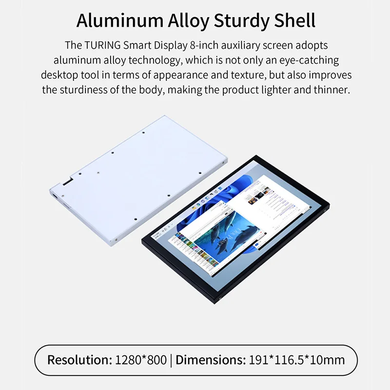 TURZX 8 بوصة شاشة ثانوية 1280x800 IPS الذكية LCD وحدة المعالجة المركزية GPU شاشة ذاكرة الوصول العشوائي دعم أوضاع سطح المكتب لا استخدام AIDA64 للكمبيوتر النافذة