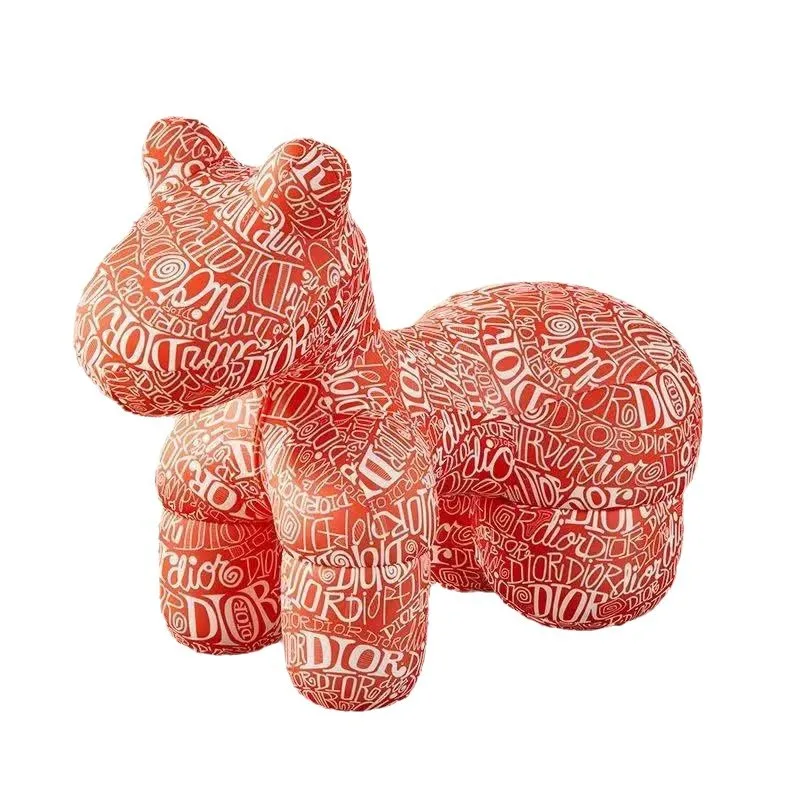 

Pony chair animal seat home living room floor ornament housewarming gift cartoon creative children's sofa