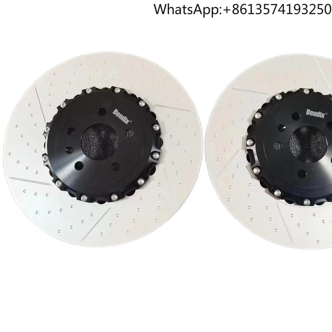 For 374*36mm Front Disc Brake Rotor 2-piece Floating Brake Disc Carbon Ceramic Car Brake Disc Rotor for Audi