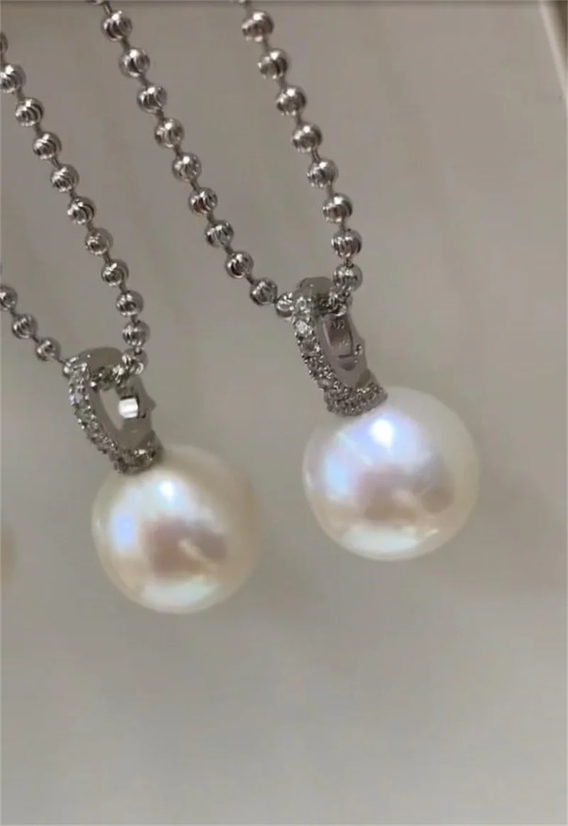 Classic Elegant Natural White Pearl Chokers Necklace For Women Men Wedding Banquet Necklaces Edison Beads Jewelry Party Gift