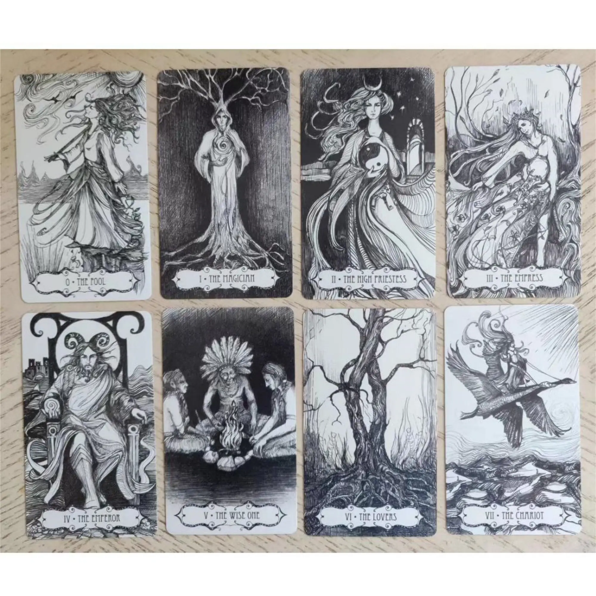 New Tarot of the Abyss 12x7cm English Card Leisure Board Game with Instruction Booklet Card Family Entertainment Kids Toys