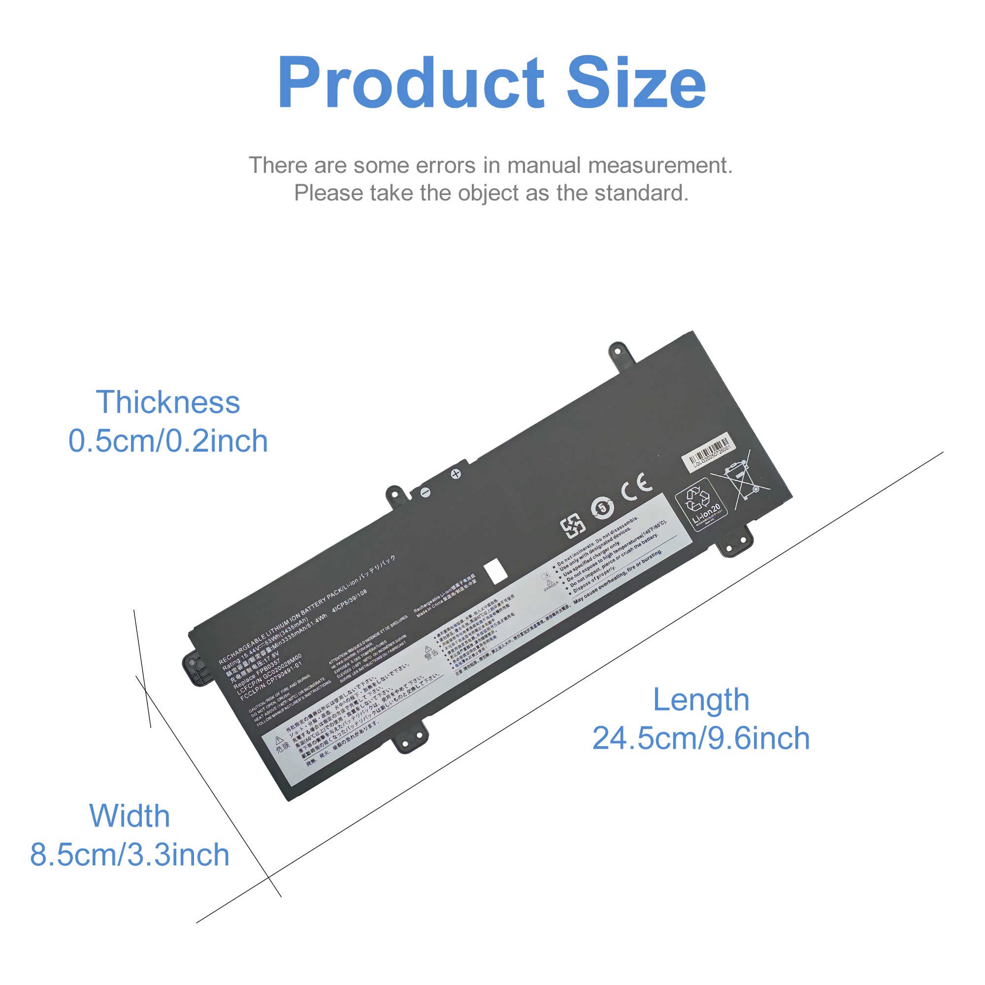 FPB0357 Laptop Battery For Fujitsu FMV LIFEBOOK CH75/E3 CH90/E3 WC2/E3 WC1/E3 Series FMVC75E3M ROZ00431 CP790491-01 GC020028M00