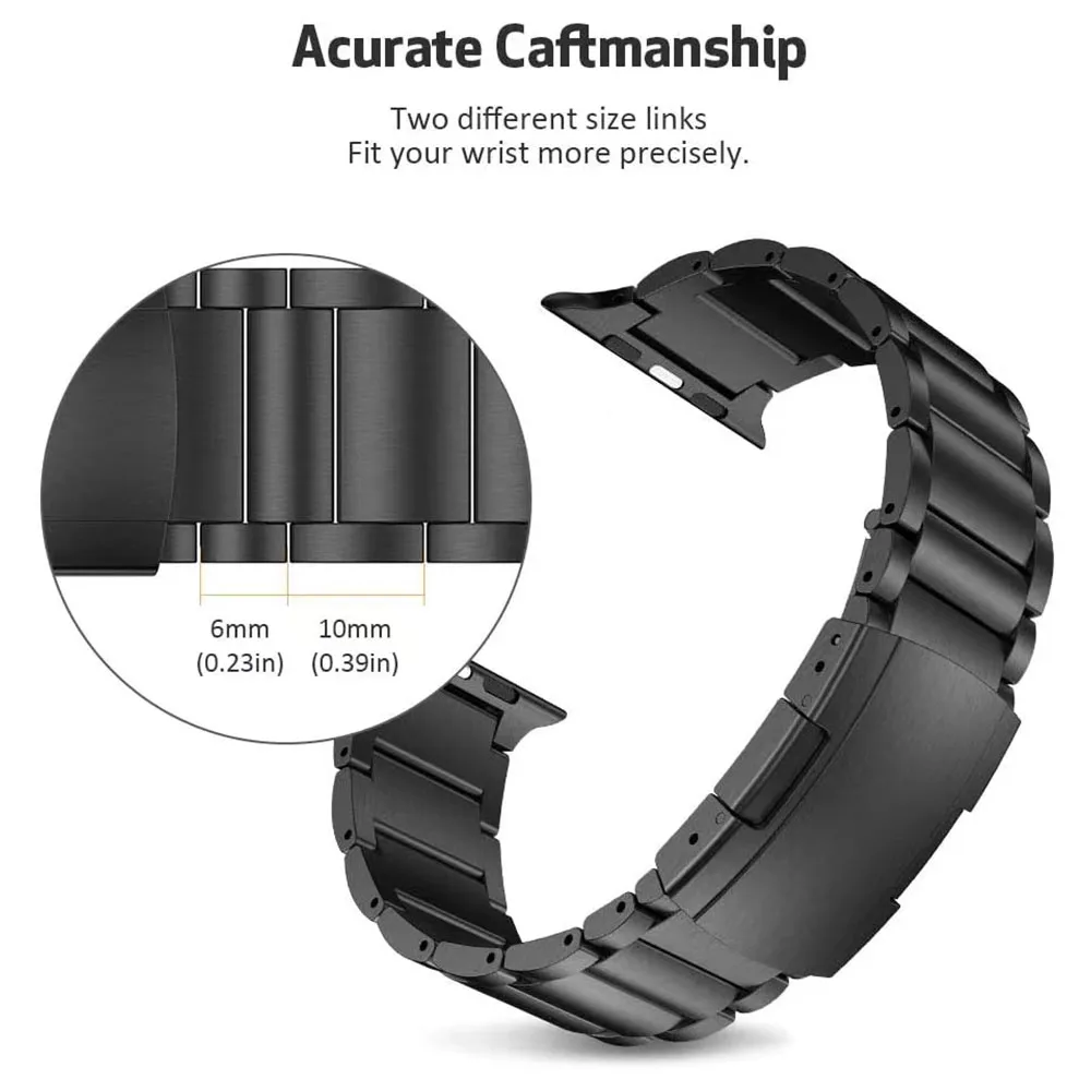 Titanium Alloy Metal Strap For Apple Watch 49mm 44mm 40mm 45mm 41mm 46mm 42mm 38mm Wristband for iWatch Ultra 10 9 8 7 6 5 4 SE