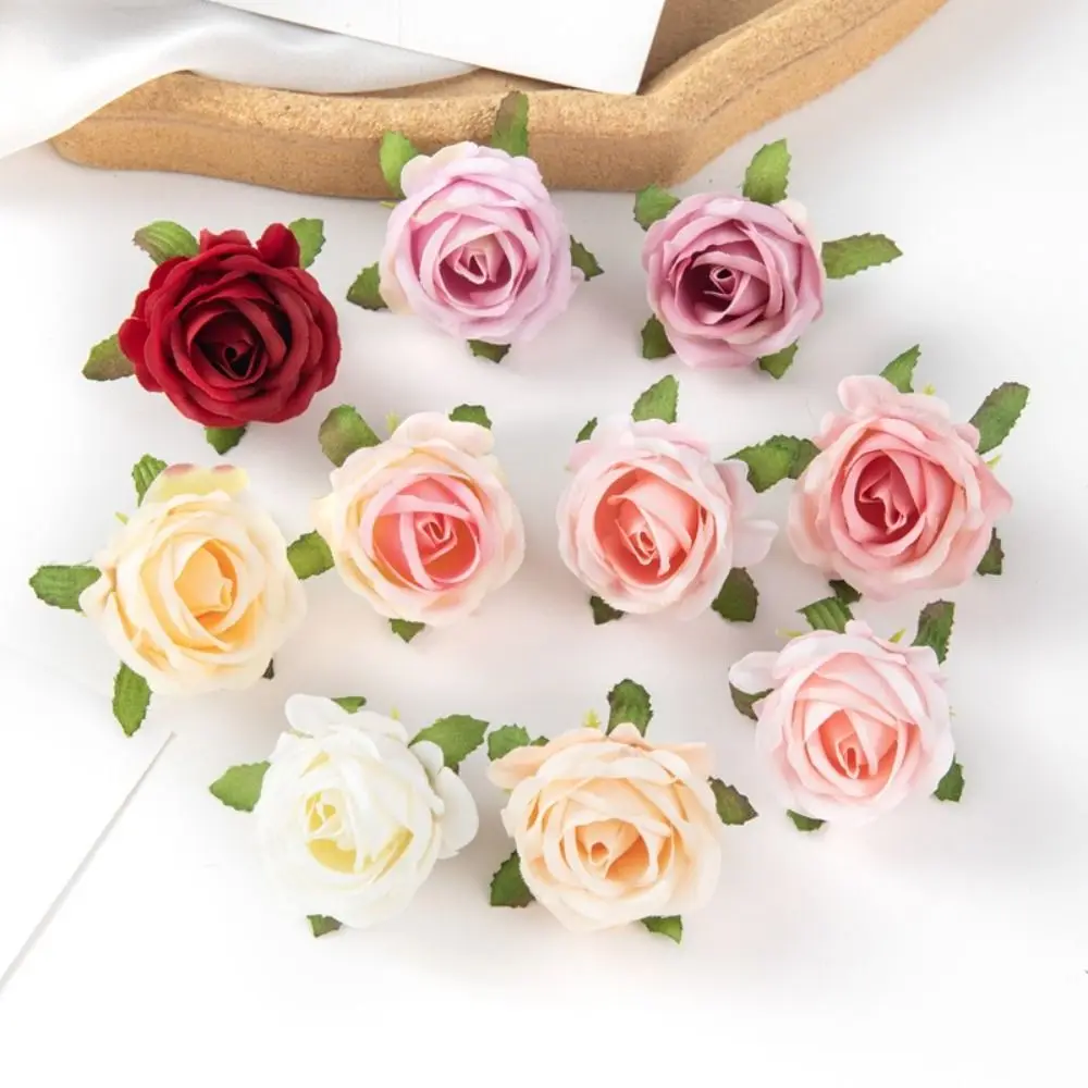 Retro fiore di rosa artificiale fai da te fatto a mano copricapo ghirlanda confezione regalo materiale di produzione accessori per la decorazione di