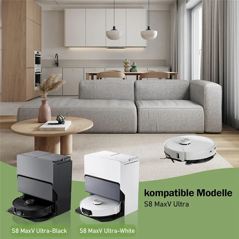 A01M-For Roborock S8 Maxv Ultra جهاز آلي لتنظيف الأتربة فرشاة جانبية رئيسية فلتر Hepa ممسحة منصات أكياس الغبار استبدال أجزاء