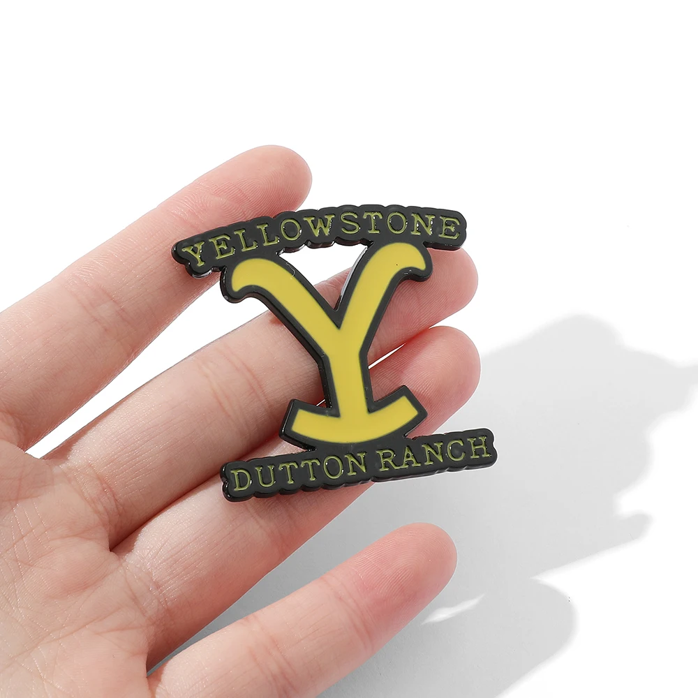 Yellowstone Season Logo Y American Drama Creative Fashion Brooches Enamel Pin Mens And Womens Clothing Backpack Accessories