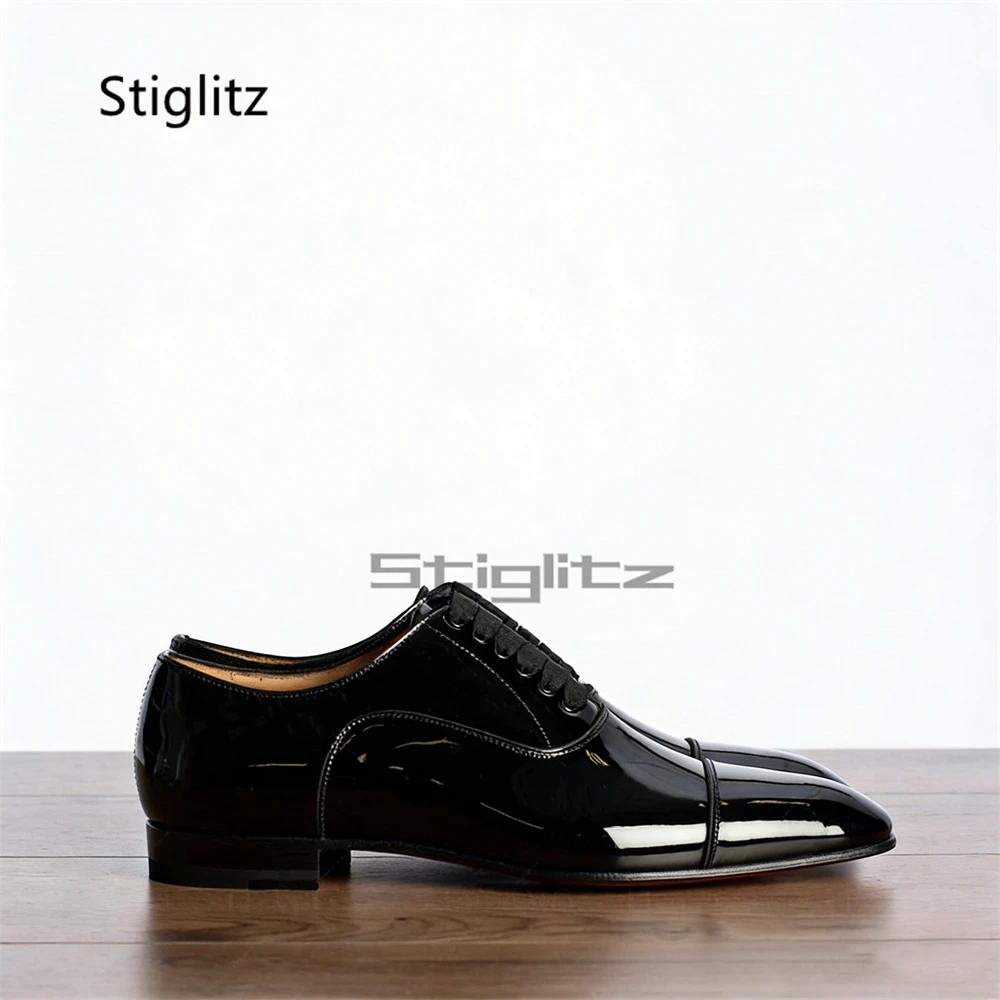 

Мужские кожаные оксфорды на шнуровке, черные, в британском стиле, элегантные деловые туфли, ручной работы, для офиса