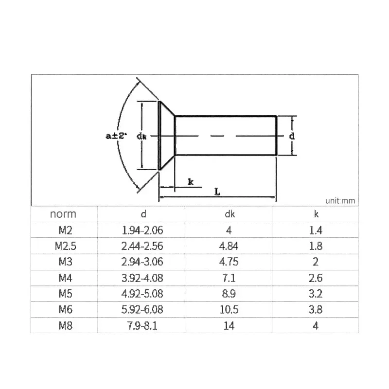 304 Stainless Steel Countersunk Head Solid Rivets M2 M2.5 M3 M4 M5 M6 M8 Self-plugging Percussion Hand Knock Rivet