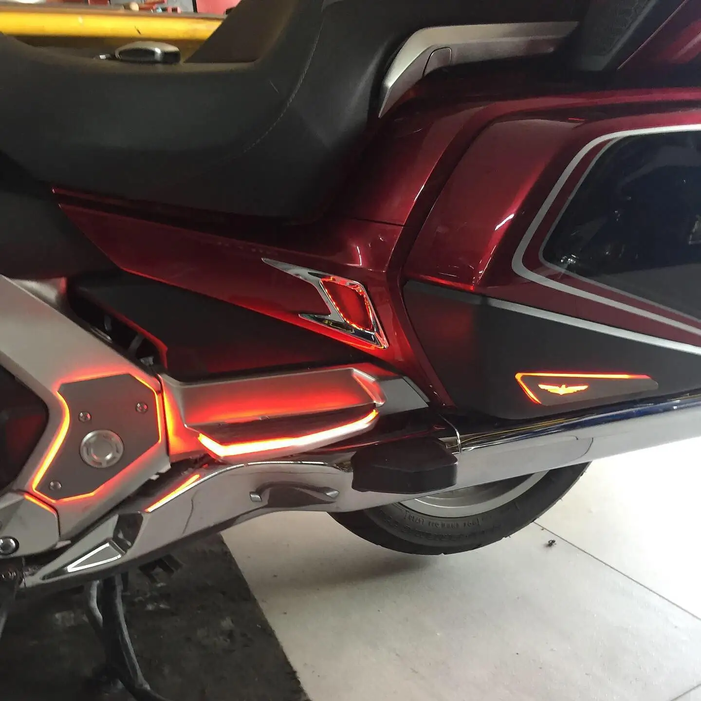 GOLD WING 2018 - 2025 Lighting Kit for HONDA GOLDWING GL1800 Lighting Floorboard Covers GOLDWING 1800 Lining On The Frame GL1800