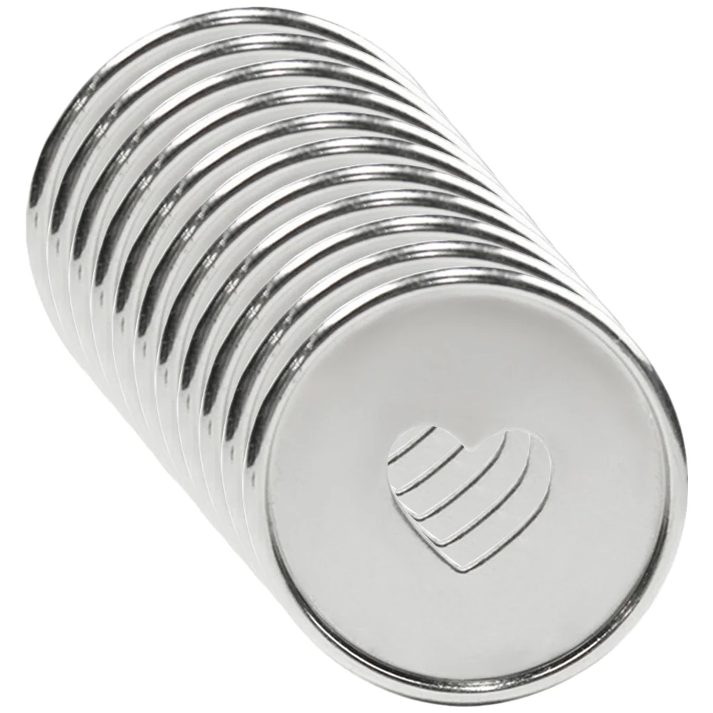 Discos para Notebook Heart Binding Buckle, Placa Redonda, Design Planner Tools, Large Notebooks Buckles Binder, Abs, 20 pcs