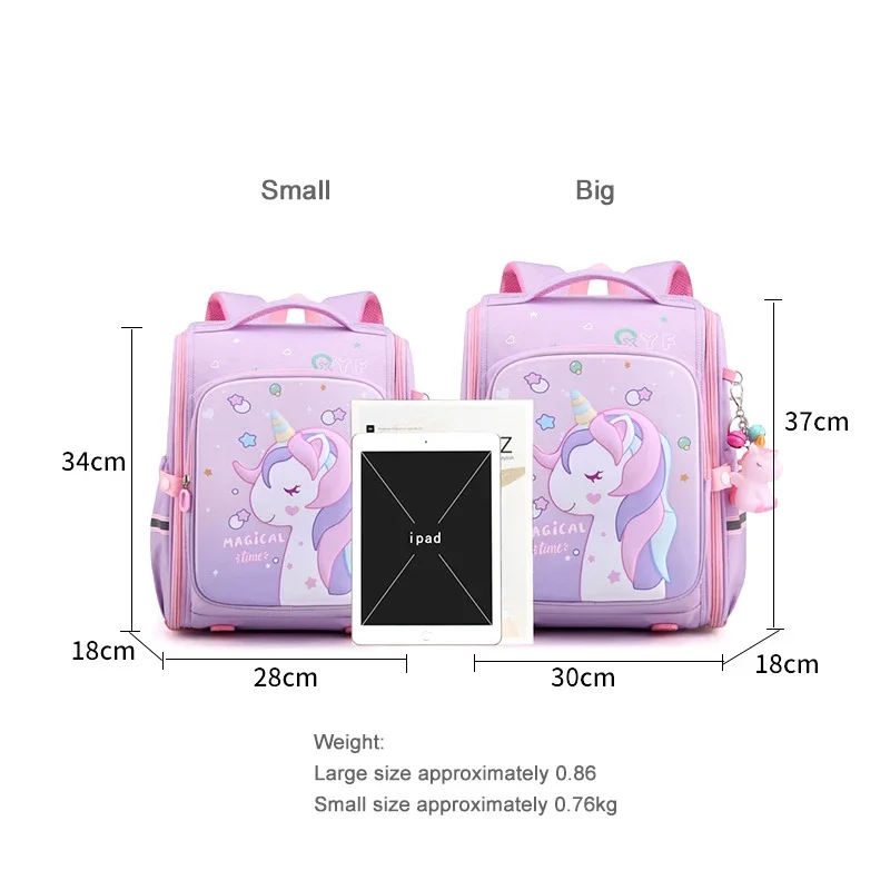 Primary School Backpacks for Girls Teens Cute Bookbags School Bag Lightweight Orthopedic Students Daypack