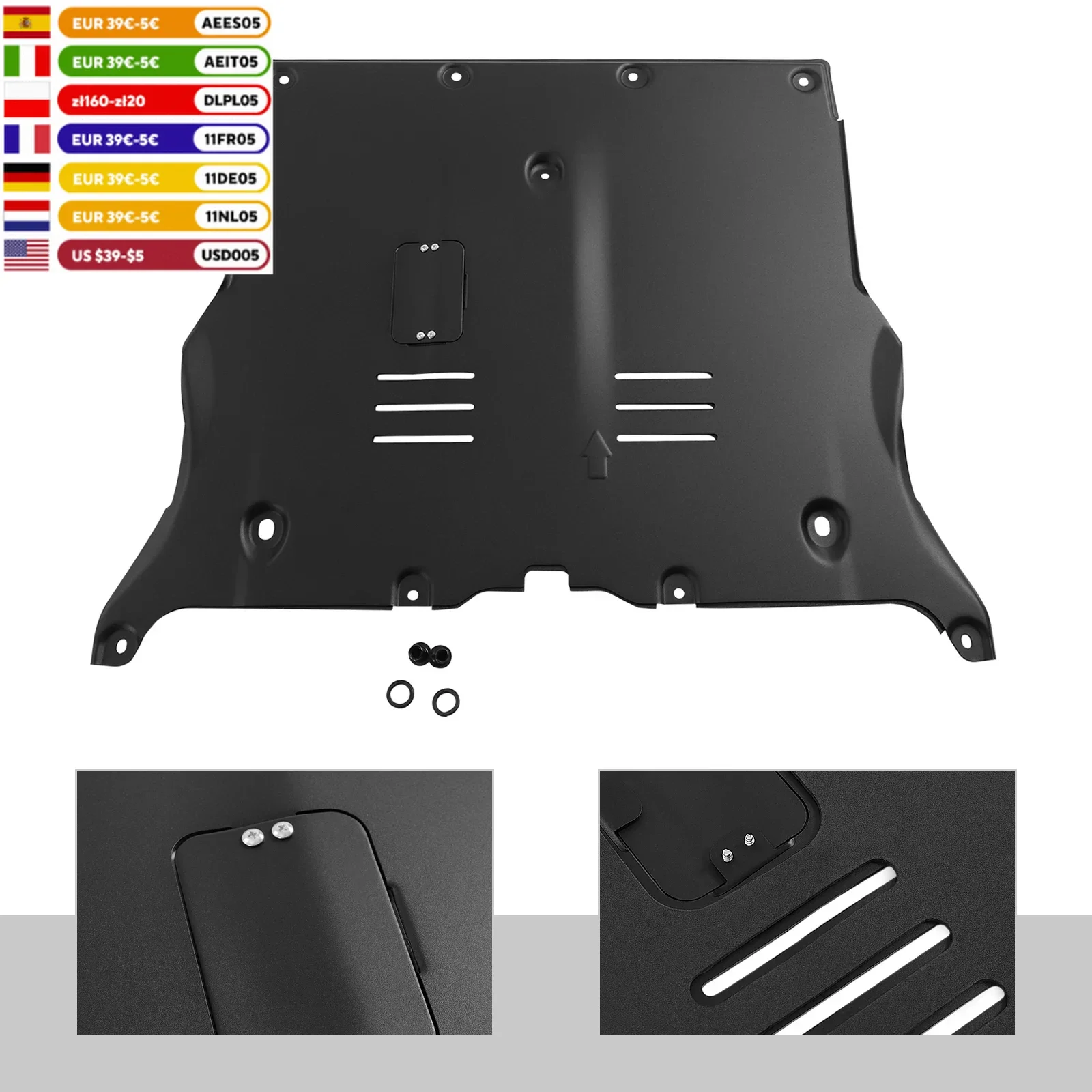 Front Skid Plate For 2018-2022 Tesla Model 3 & Model Y Under Engine Guard Cover US