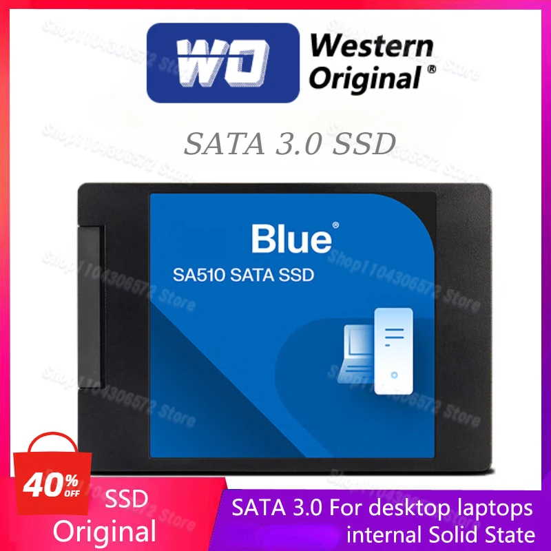 

Original SA510 Blue 2.5" SSD 1TB 2T Internal PC Solid State Hard Drive Disk SATA 3.0 6Gb/s UP To 545MB/s for Desktop Laptop/ps5