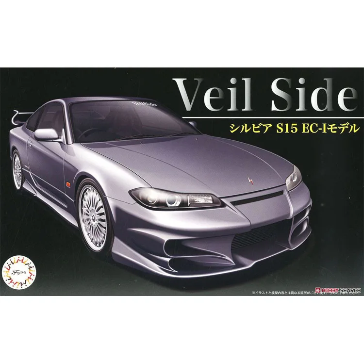 Modelo de carro montado estático Fujimi-03984 escala 1/24 para Nissan Veilside Silvia S15 EC-I Kit de modelo de carro esportivo