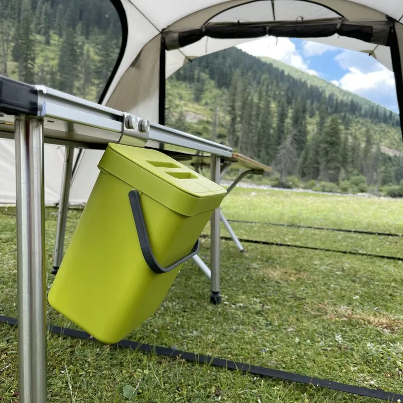 Caja de almacenamiento de mesa IGT para acampar al aire libre, cubo de basura lateral, accesorios de marco IGT para marco de mesa IGT Snow Peak