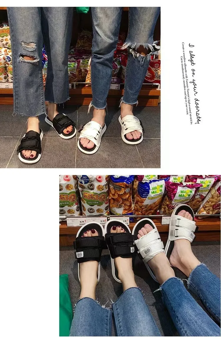 Sommer Outdoor Männer Hausschuhe Mode Haken & Schleife Leinwand Casual Paar Schuhe Slip-on Strand Hausschuhe Sandalen Frauen Schuhe flip-Flops – Detail 7