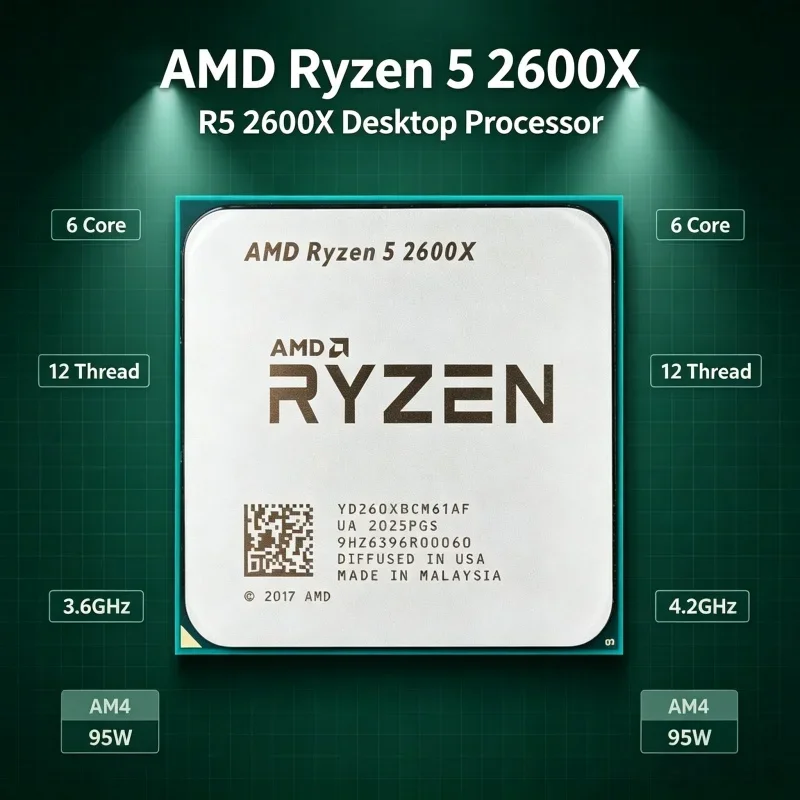 multi-core-gaming-chip-amd-ryzen-5-2600x-36ghz-base-speed-95w-power-consumption-am4-interface-game-assembly-parts