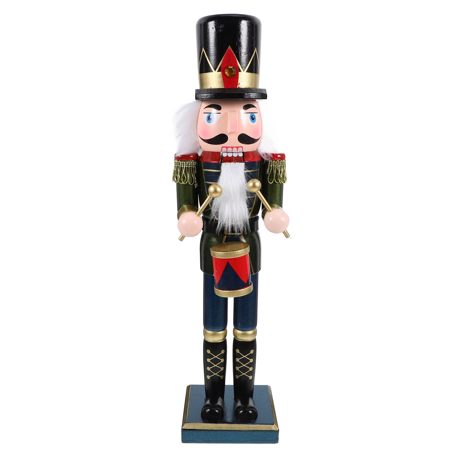 

Christmas Cute Drummer Nutcracker Christmas Wooden Nutcracker soldier decor Desktop Nutcracker Statue Xmas Festival Party gifts