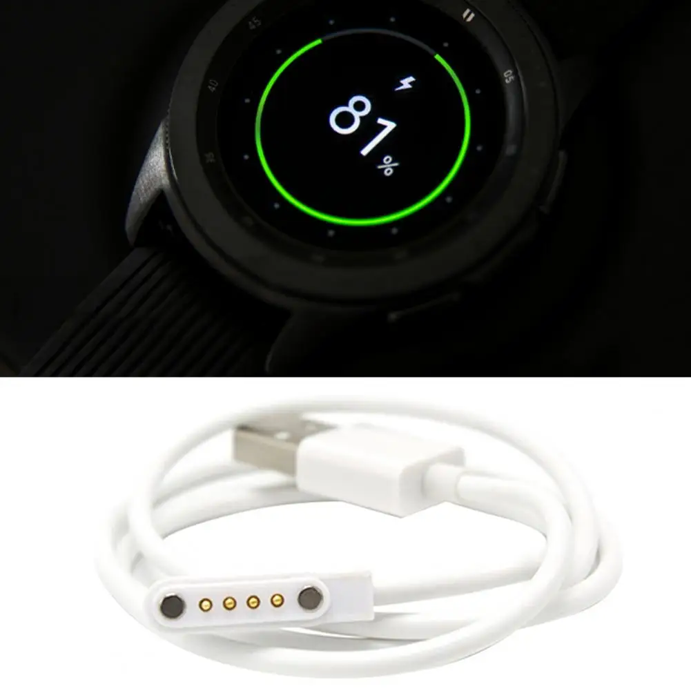 80cm Rubber Bendable Watch for 4Pin Smart Watch Smart Watch Charging Cable Fast Charging for for 4Pin Smart Watch