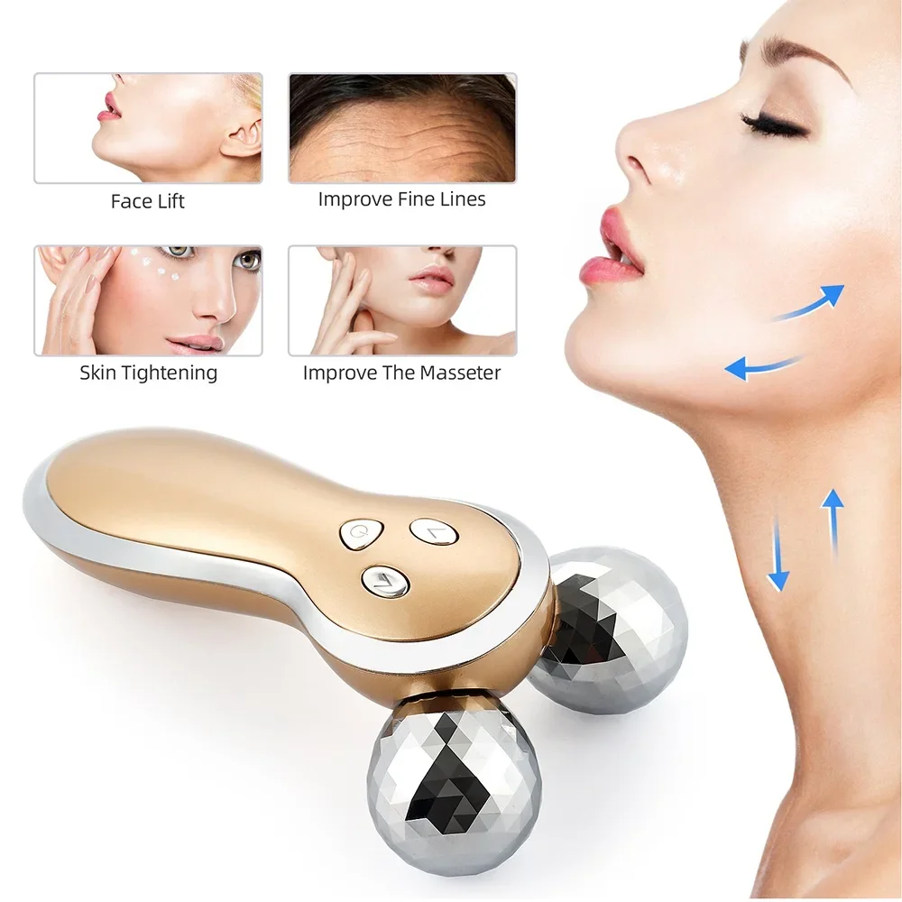 Massageador facial elétrico v, levantamento de queixo duplo, massageador facial, vibração de pescoço, tambor de massagem, modelagem, aparelho de beleza