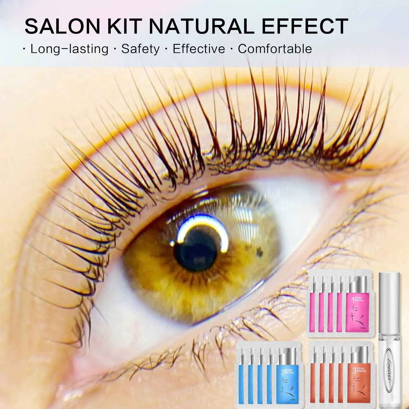 PERMANIA Korea 10 Teile/los 5-8 Minuten Lash Lift Wimpern Dauerwelle Kit Beutel Nummer # 1 # 2 # 3-Setting Lotion Curling Perma Makeup Tool