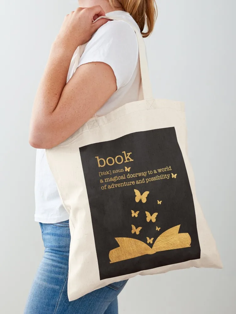 Book - Noun - A Magical doorway to a world of adventure and possibility Tote Bag women bag tote bags aesthetic