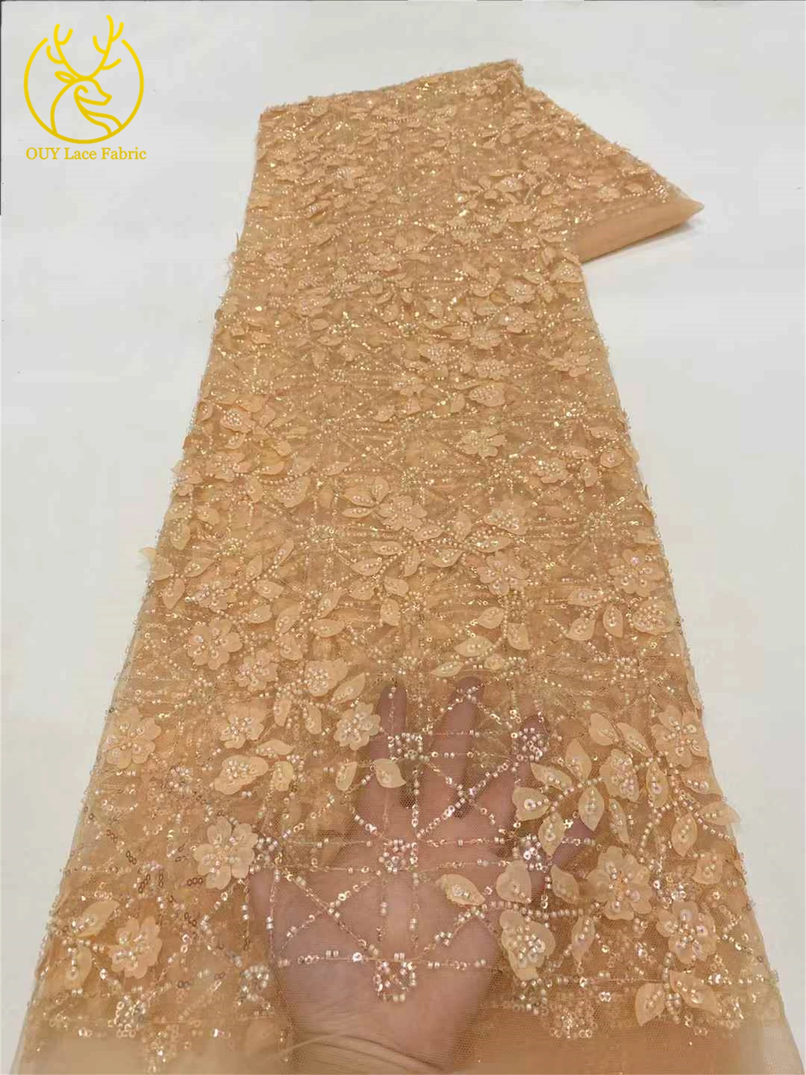 الأفريقي حبة الترتر أقمشة الدانتيل 2025 عالية الجودة الفرنسية النيجيري العريس الدانتيل شبكة النسيج فستان حفلات الزفاف مواد الخياطة