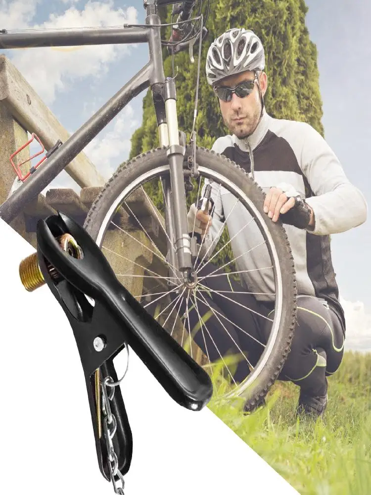 AliExpress NONE Bicycle Pump Adapter Presta to Schrader Valve Clip British Air Chuck Conversion Nozzle for Inflator Accessories