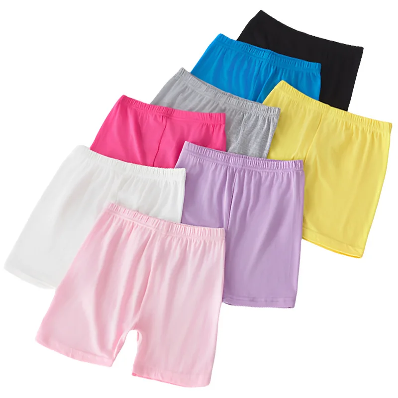 2Pcs Girls Shorts Modal Safety Pants Quality Child Kids Panties Underwear Solid Children's Briefs Short Toddler Underpants
