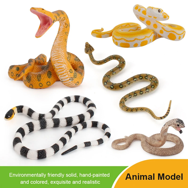 Simulation Rubber Soft Snake Prank Joke Funny Toy Garden Props Animal Model Antistress Horror Fake Snake April Fool's Day Gift