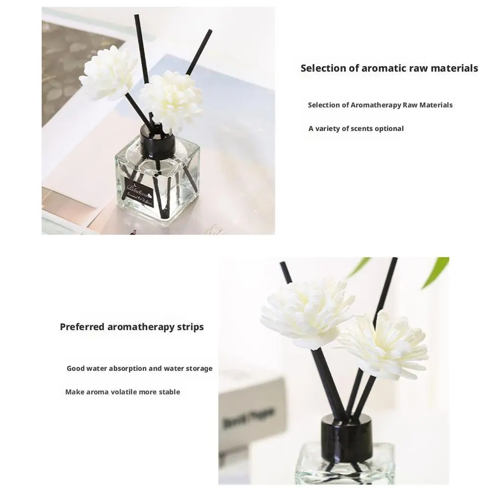 Zestaw dyfuzorów zapachowych z trzciny, zapach osmantusa i jaśminu, zapach do domu, dyfuzor z trzciny do dekoracji półek w łazience i odświeżaczy powietrza.