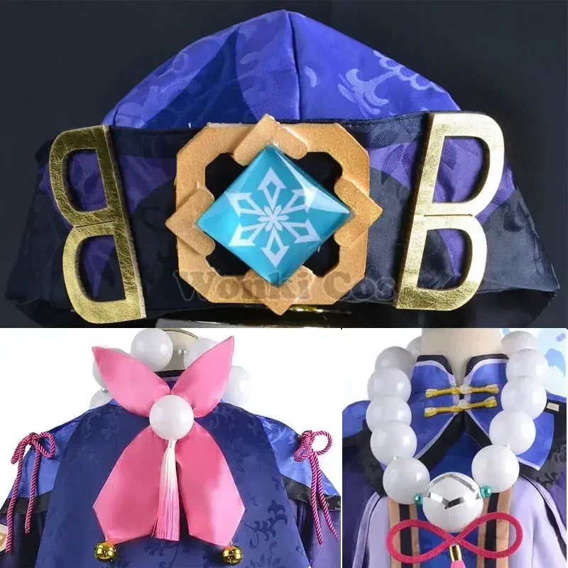 2025 yiyi لعبة تأثير تشيكي زي تشى تشى شعر مستعار تأثيري الشعر غيبوبة فتاة لولي فستان مجموعة كاملة مع قبعة ملابس تنكرية للحفلات