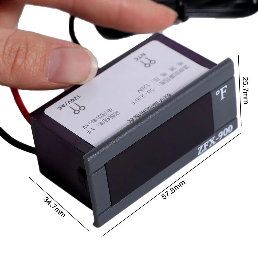 Intelligent Embedded Temperature Meter 220V Digital Temperature Display Panel with Sensor LED Panel Meter Temperature Controller