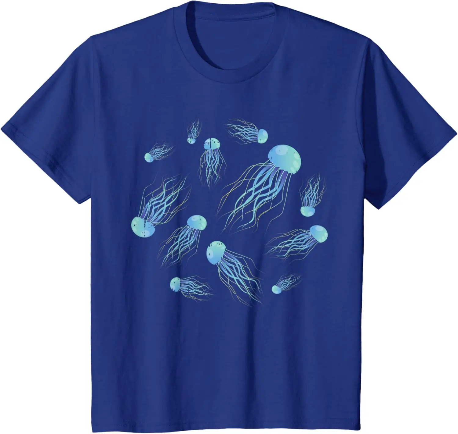 Jellyfish Pattern Ocean Sea Creature Marine Life Girl Boy Kid T-Shirt Cotton Casual Gifts for Kid Graphic T Shirts