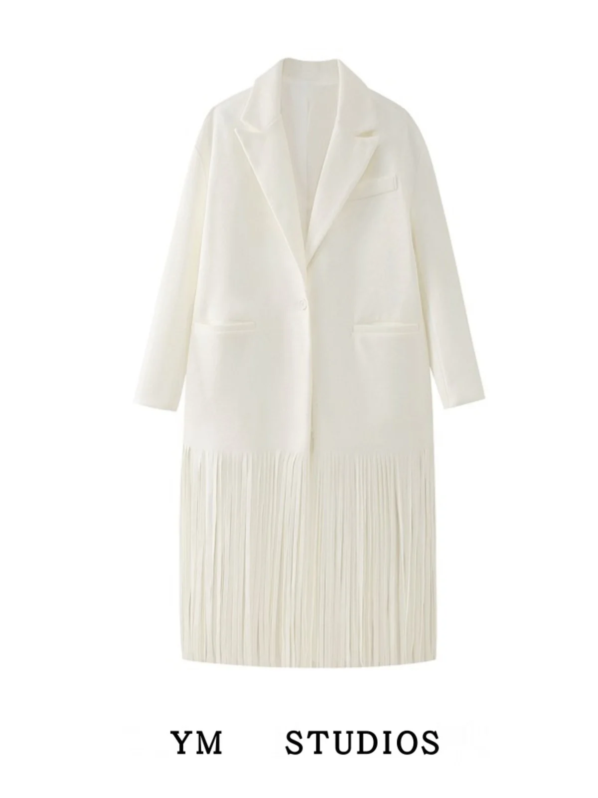 

Длинное шерстяное пальто High Street Sle с асимметричным подолом, открытый кардиган, верхняя одежда для женщин, весенний сезон