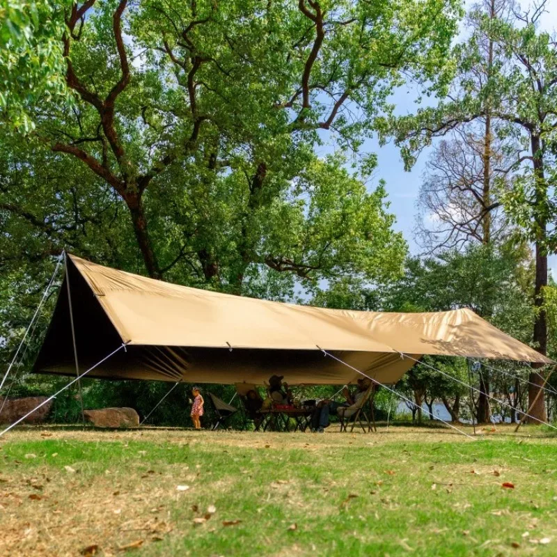 

Large Waterproof Sun Shade Tarp UV Block Camping Canopy Custom Size Rainproof Awning for Outdoor Backyard Beach Picnic Thickened
