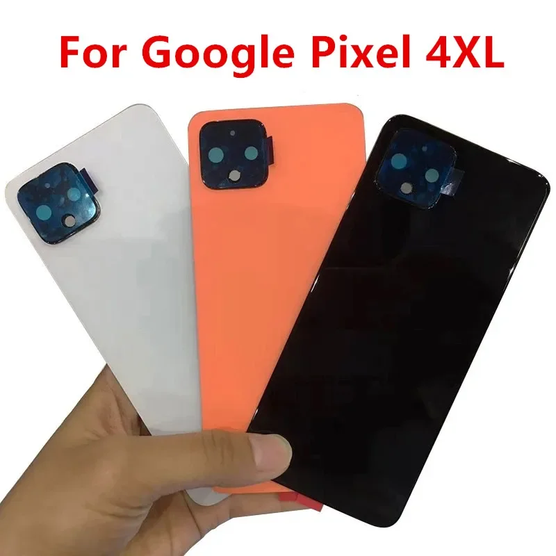 Pixel4XL 4XL Housing For Google Pixel 4 XL Battery Back Cover Repair Replace Door Phone Rear Case + Camera Lens